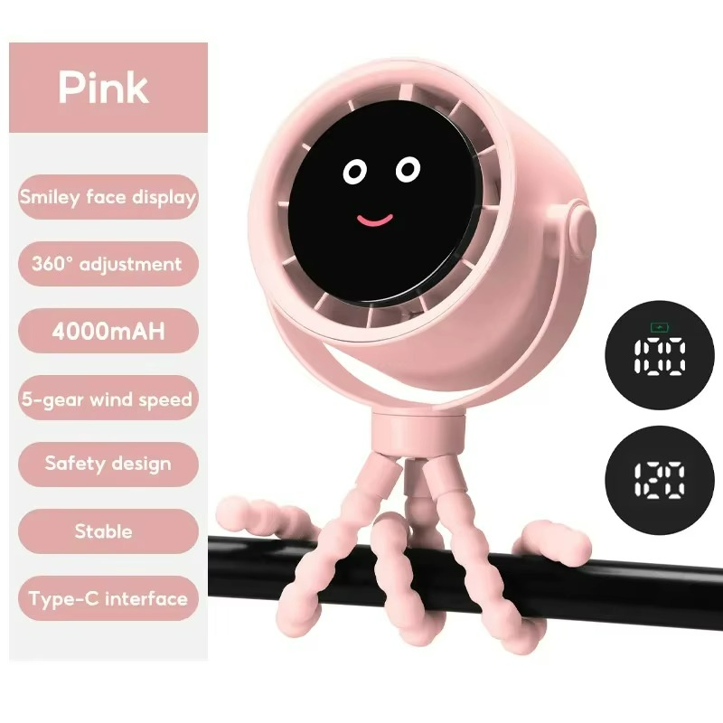 Smart Portable Fan  Digital Display  Ice Cooling Tech - Product detail 13