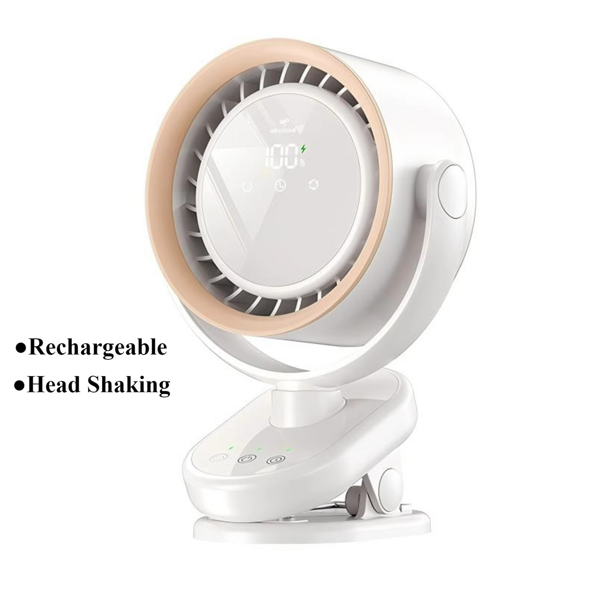 Smart Portable Fan  Digital Display  Ice Cooling Tech - Product showcase