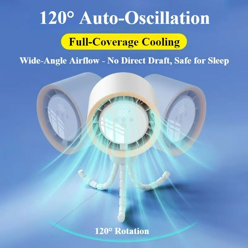 Smart Portable Fan  Digital Display  Ice Cooling Tech - Product detail 20