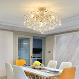 Crystal Ceiling Chandelier  Curved Branch Design with LED Lights - Product example