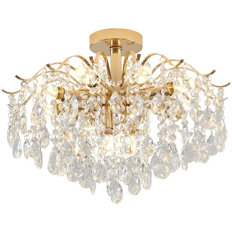 Crystal Ceiling Chandelier  Curved Branch Design with LED Lights - Product detail 10