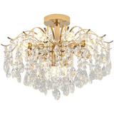 Crystal Ceiling Chandelier  Curved Branch Design with LED Lights - Product detail 10