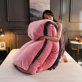 Luxury Velvet Duvet Cover  Plush Corduroy Ribbed Texture - Product detail 6
