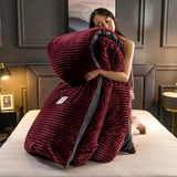 Velvet Fleece Duvet Cover Set  Ribbed Texture With Plush Comfort - Product detail 8