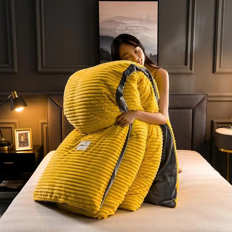 Luxury Velvet Duvet Cover  Plush Corduroy Ribbed Texture - Product detail 10