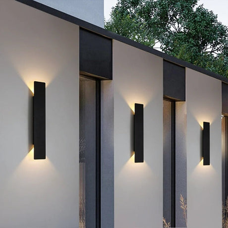 Modern Outdoor Wall Light  Dual Beam LED Sconce - Product showcase