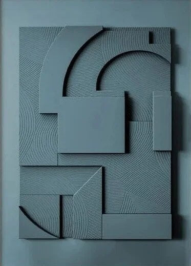 Abstract Wall Art  Minimalist 3D Geometric Canvas - Product detail 10