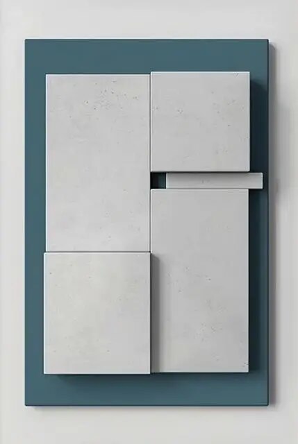 Abstract Wall Art  Minimalist 3D Geometric Canvas - Product detail 11