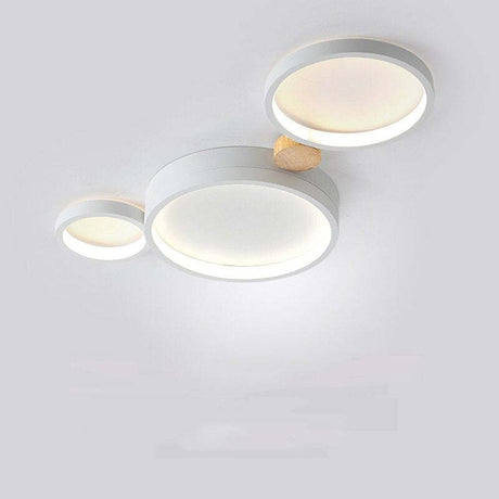 Modern LED Ceiling Light  Gray Metal Triple Ring Design - Product detail 5
