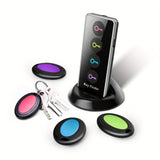 Smart Key Finder Set  4 Color-Coded Wireless Trackers with LED Alert - Product detail 5