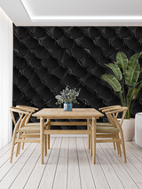 3D Mural Wallpaper | Black Snake Skin Pattern