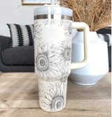 Insulated Travel Mug  Leopard Print Design with Handle  Straw - Product detail 39