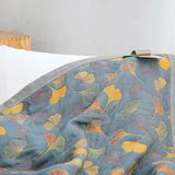 Botanical Duvet Cover  Reversible Cotton Ginkgo Leaf Pattern - Product detail 10