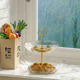 Three Tier Serving Stand  Sage Green Fluted Design - Product detail 5