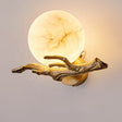 Modern Marble Wall Light  Brass Branch Design - Product showcase