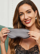 Luxury Sleep Eye Mask  Pure Mulberry Silk With Ruffle Trim - Product detail 18