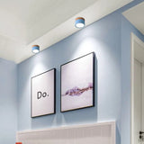 Modern LED Ceiling Light  Wood Trim Black Cylinder - Product detail 12