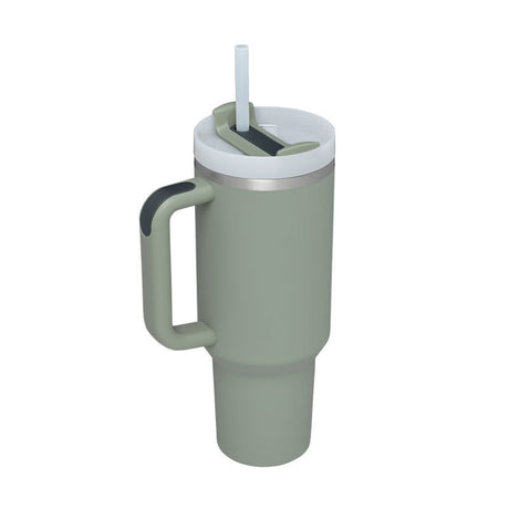 Insulated Travel Mug  Leopard Print Design with Handle  Straw - Product detail 13