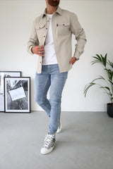 Casual Shirt Jacket  Relaxed Fit with Utility Pockets - Product example