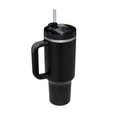 Insulated Travel Mug  Leopard Print Design with Handle  Straw - Product detail 5