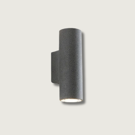 Modern Outdoor Wall Light  Cylindrical Steel LED Sconce - Product showcase