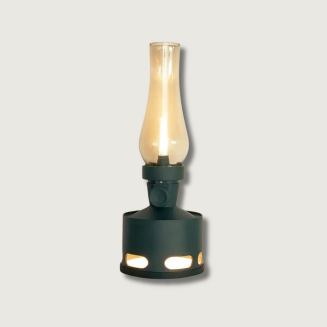 Vintage LED Lantern  Rechargeable Glass Ambient Light - Product showcase