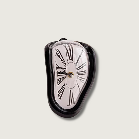 Surreal Wall Clock  Melting Design Roman Numerals - Product showcase