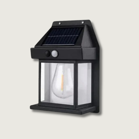 Vintage Solar Wall Light  Motion Sensor LED Lantern - Product showcase