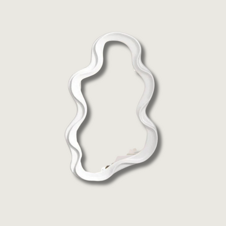 Wavy Wall Mirror  Cloud-Shaped Organic Frame - Product showcase