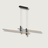 Modern LED Linear Pendant Light  Adjustable Aluminum Design - Product showcase