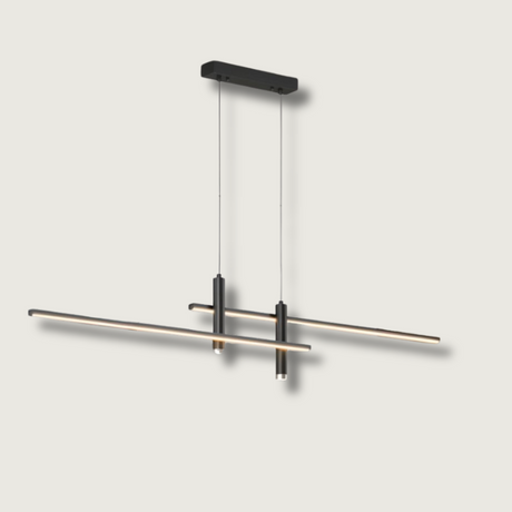 Modern LED Linear Pendant Light  Adjustable Aluminum Design - Product showcase