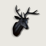 Nordic Deer Wall Decor  Matte Black Stag Head Design - Product showcase