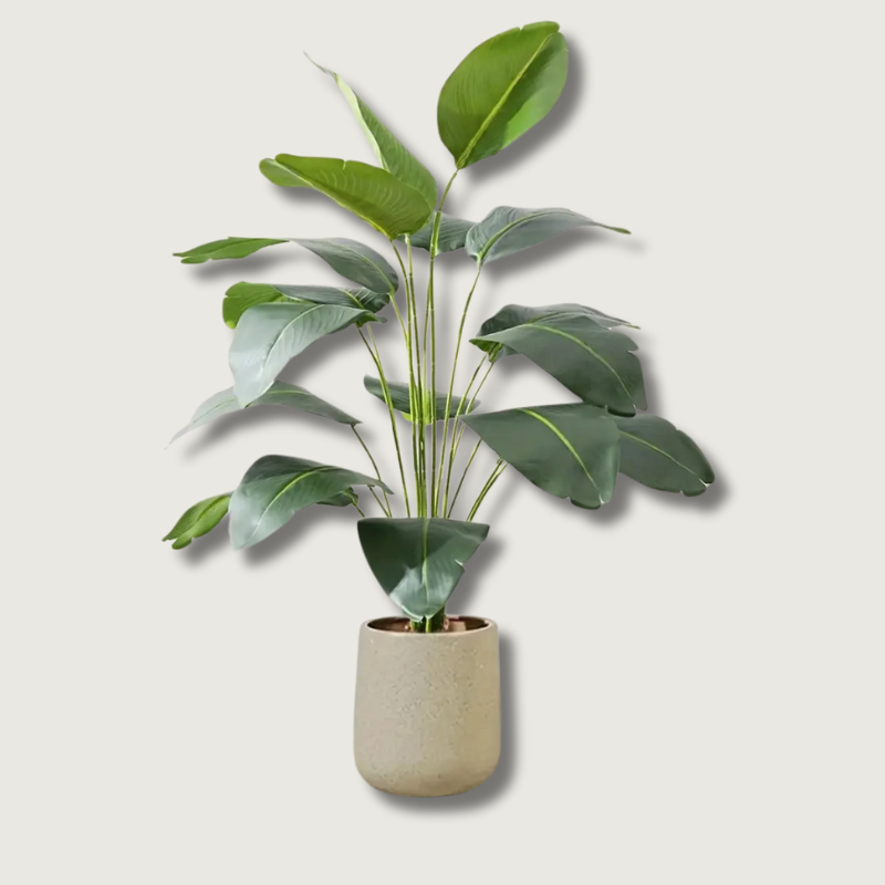 Artificial Banana Plant  Modern Ceramic Pot Design - Product showcase