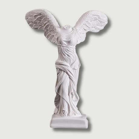 Greek Victory Statue  Classical White Resin Sculpture - Product showcase