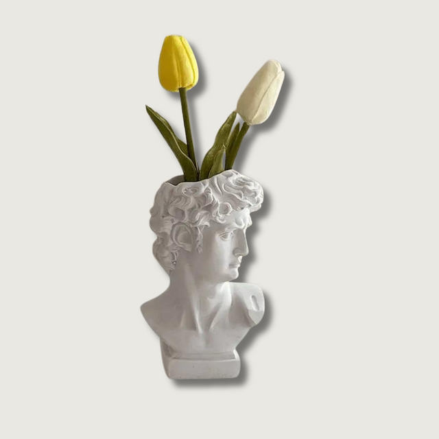 Classical Bust Vase  Greek Sculpture Design - Product showcase