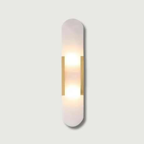 Modern LED Wall Sconce  White and Gold Capsule Design - Product showcase