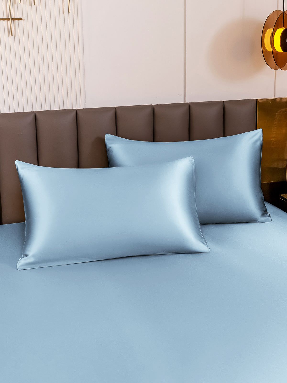 Mulberry Silk Pillowcase Set  Premium White Envelope Closure Design - Product detail 12