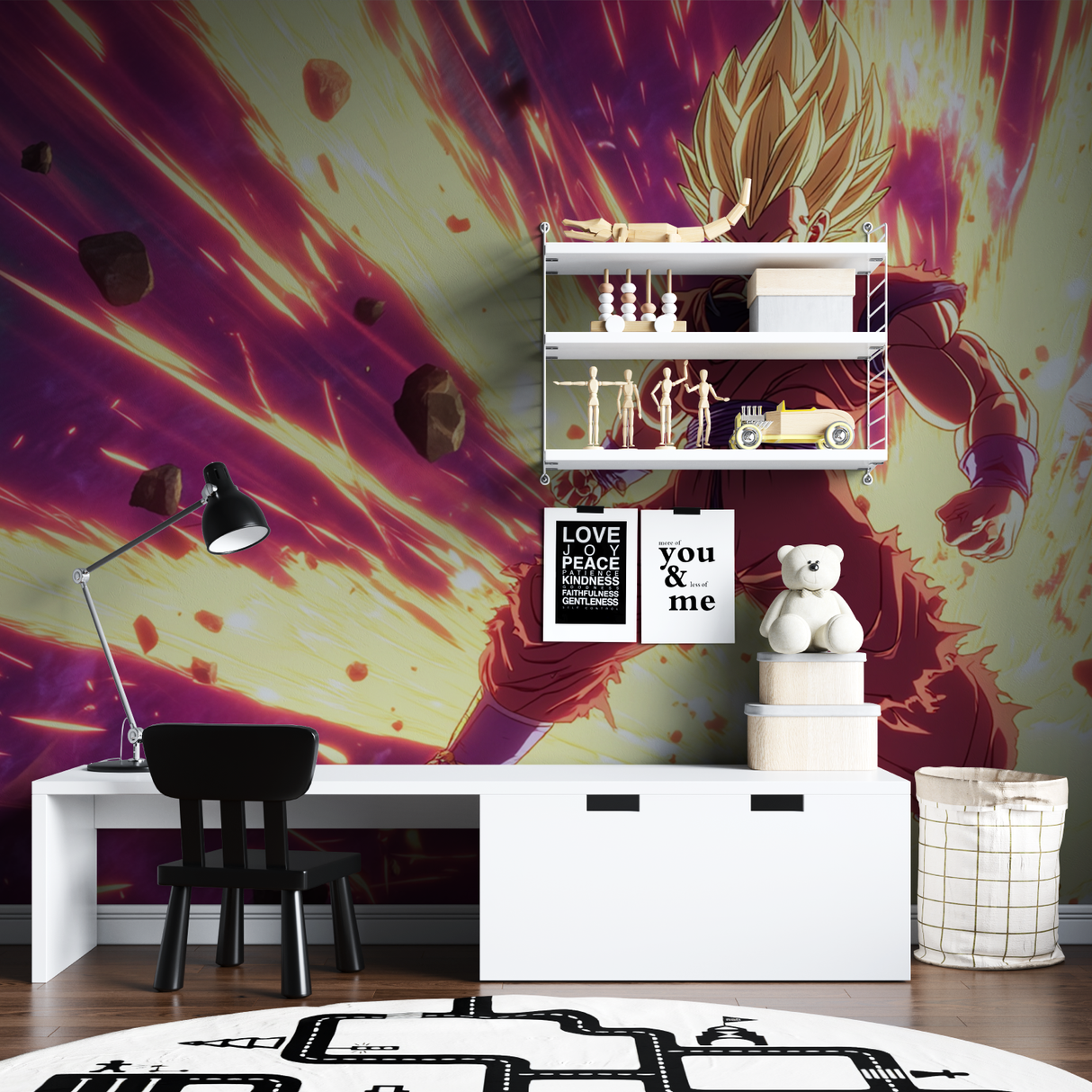 Anime Mural Wallpaper | Dragon Ball Super Battle Scene