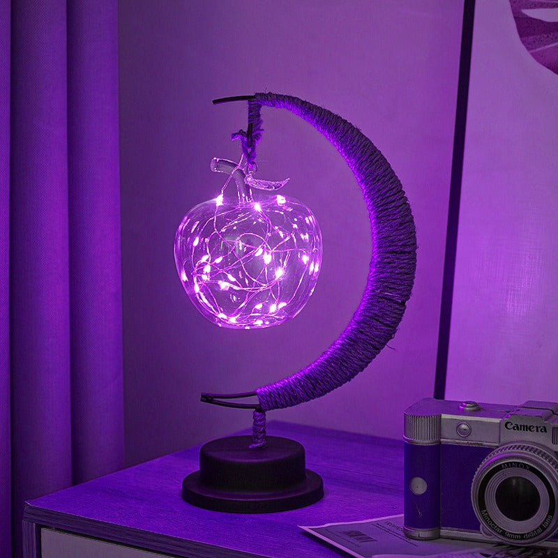 Moon Table Lamp  Glass Globe LED String Light - Product detail 22