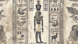 Egyptian wallpaper design file showing detailed hieroglyphs and pharaoh artwork