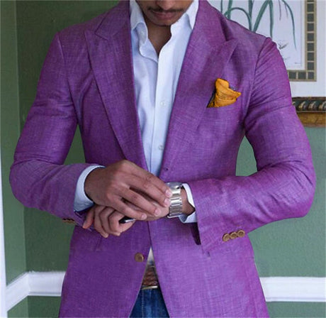 Cotton Linen Blazer  Navy Summer Professional Jacket - Product detail 6