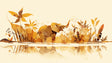 Golden elephant wallpaper mural in modern living room, showing scale and warm ambient lighting