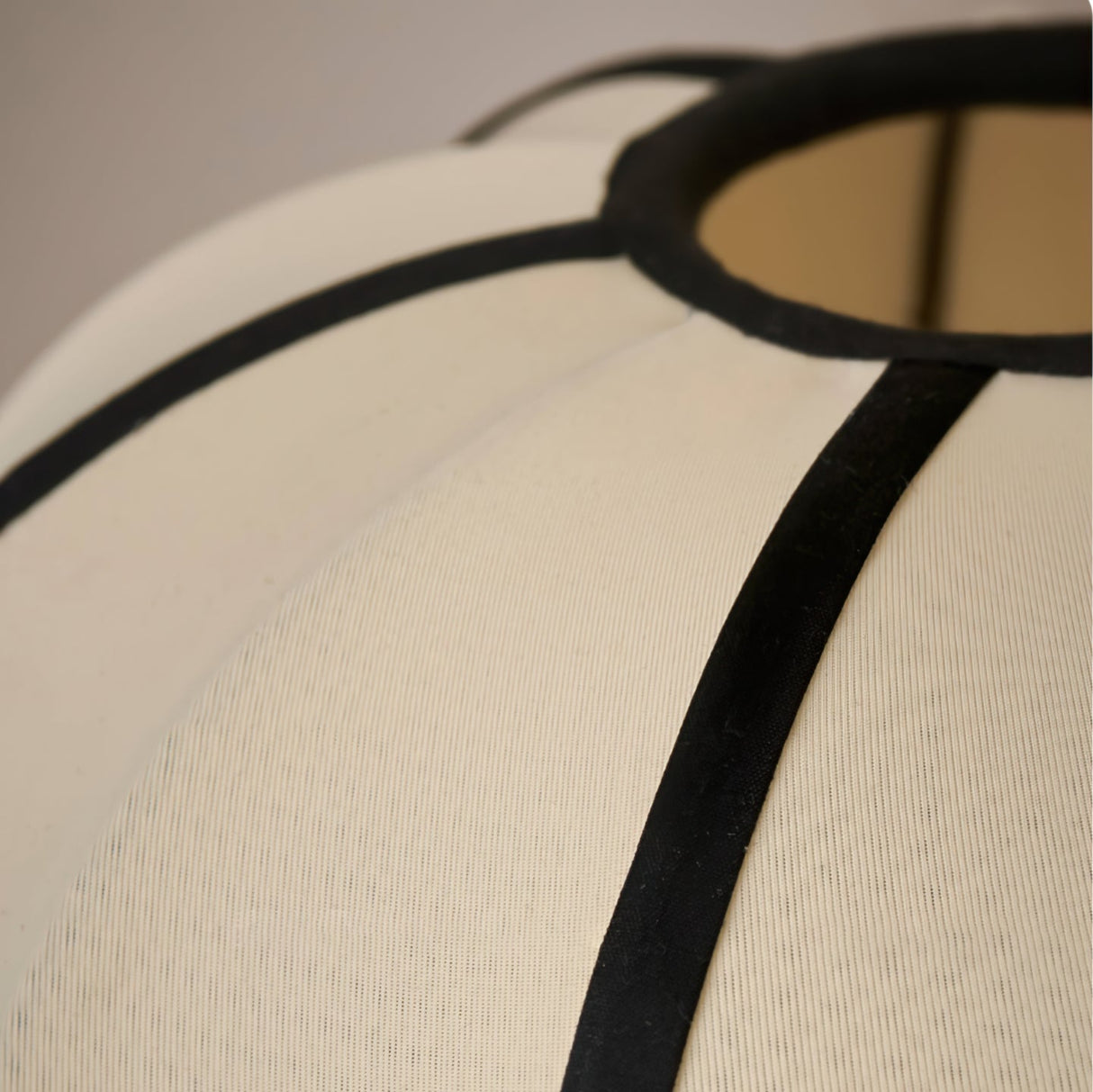 Modern Table Lamp  Spherical Fabric Shade Design - Product example