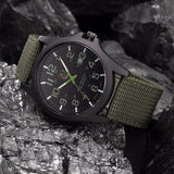 Military Field Watch  Black Canvas Strap With Luminous Dial - Product detail 4