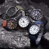 Military Field Watch  Black Canvas Strap With Luminous Dial - Product example