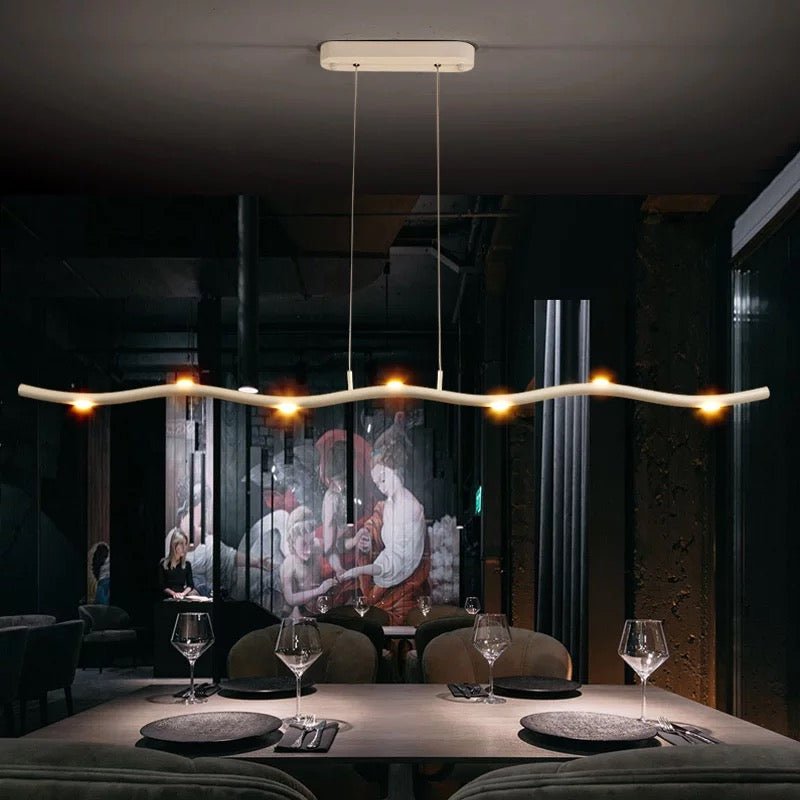 Modern LED Linear Pendant Light  Zigzag Aluminum Design - Product detail 4