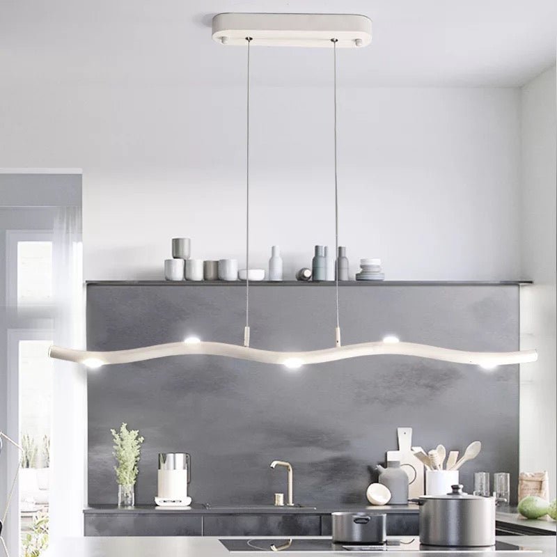 Modern LED Linear Pendant Light  Zigzag Aluminum Design - Product detail 7