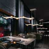 Modern LED Linear Pendant Light  Zigzag Aluminum Design - Product detail 5