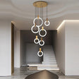 Modern Ring Chandelier  White Wood Circle Design - Product detail 8