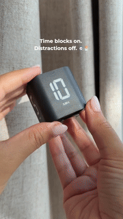 Digital Productivity Timer  Smart Cube Design With Gravity Sensor - Detailed view